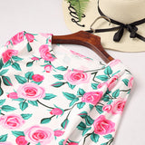Family Matching Flower Mother and Daughter Dresses