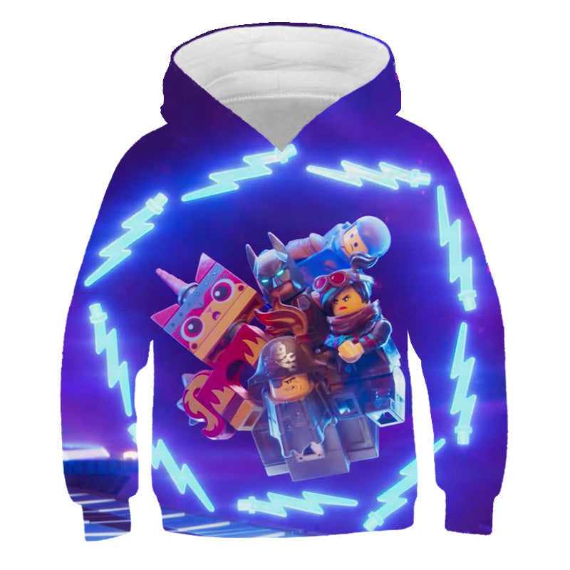 Children Kid 3D Cartoon Print Casual Pullover Hoodie