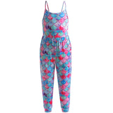 Kid Baby Girl Jumpsuit Long Suspenders Loose Pants