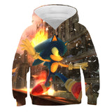 Kid Cartoon Pullover Hoodie 3D Digital Printed Casual Tops