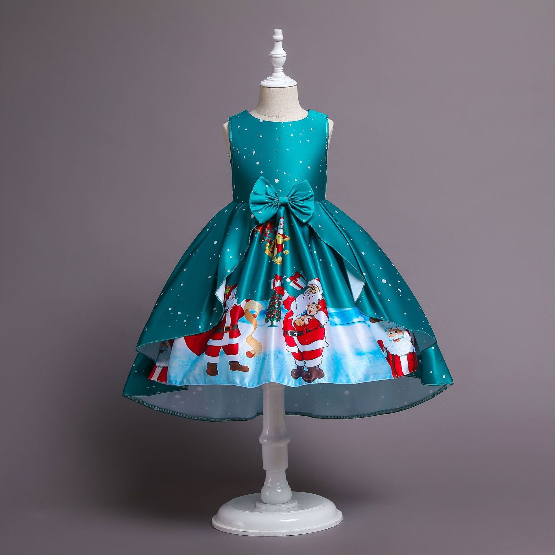 3-10T Kids Girls Elegant Princess Party Christmas New Year Dresses