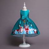 3-10T Kids Girls Elegant Princess Party Christmas New Year Dresses