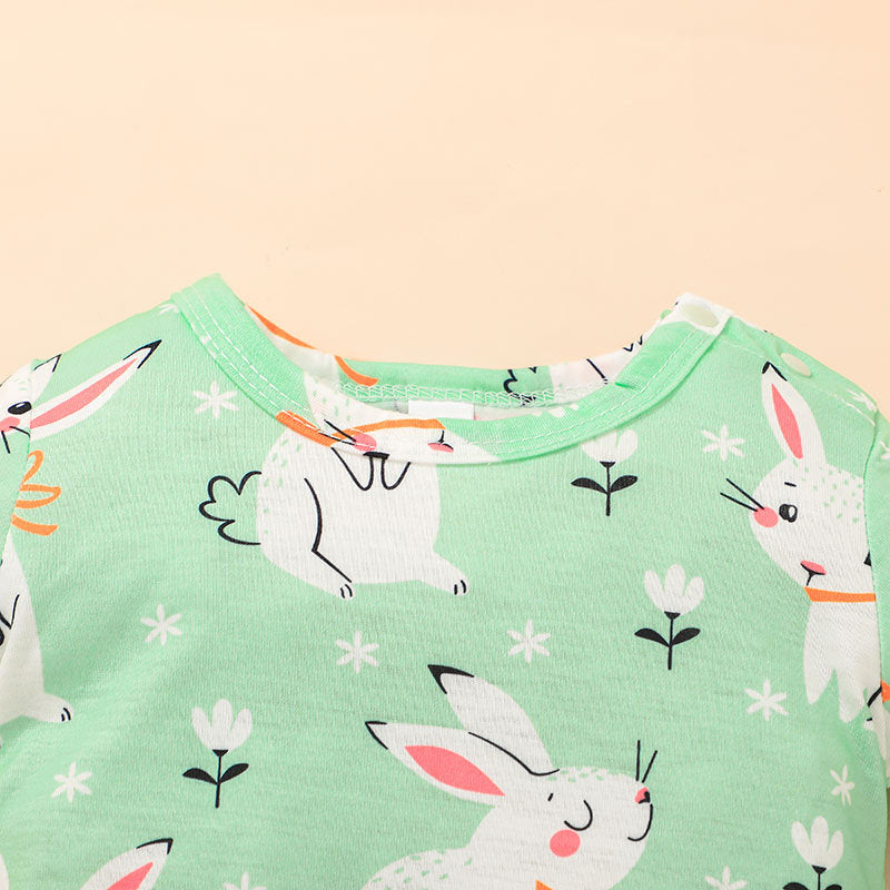 Baby Easter Newborn Harpy Crawl Suit Cute Short-sleeved Rompers