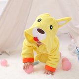 Baby Robe Cartoon Sleepwear Bath Towels Soft Bathrobe Pajamas