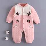 Baby Girl Boy One-piece Autumn Winter Cotton Warm Romper