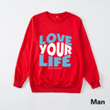 Family Matching Parent-child Father-son Round Neck Long Sleeves Shirts