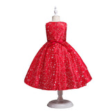 3-10T Girls Kids Flower Elegant Party Christmas Dresses