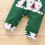 Baby Girl Christmas Hooded Long-sleeved Climbing Rompers