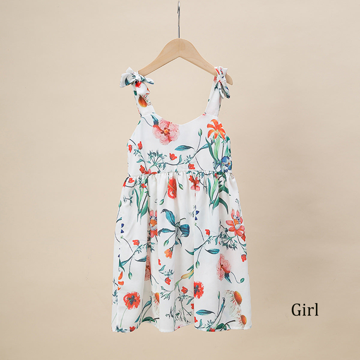 Family Matching Mother Daughter Strap Style Dress