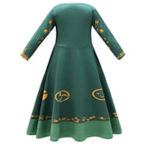 4-12T Kid Girl Witch Also Crazy 2 Halloween Role-playing Long Dress