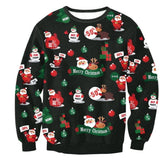 Kid 3D Printed Round Neck Christmas Fashion Hoodie