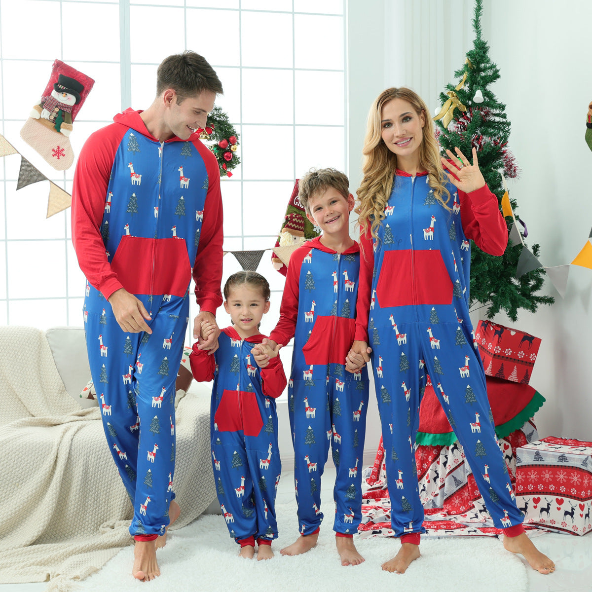 Family Matching Christmas Homewear Parent-child Pajamas