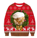 Kid 3D Printed Round Neck Christmas Fashion Hoodie