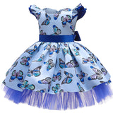 Kid Baby Girl Embroidery Ball Christmas Performance Gauze Dresses