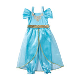 Kids Baby Girl Cartoon Jumpsuits Short Sleeve Princess Overalls Rompers