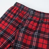 Family Matching Home Suit Christmas Plaid Patchwork Print Pajamas