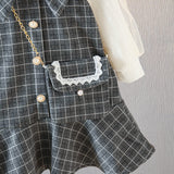 Kid Baby Girls Fragrant Style Long Sleeve Dresses Sets 2 Pcs