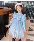 Kid Baby Girl Princess Autumn Knitted Sequins Cake Dress