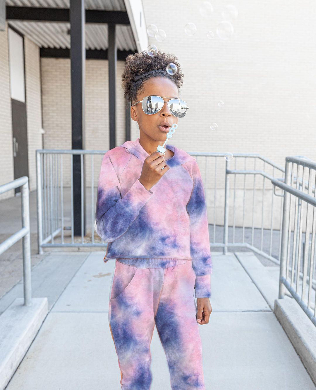 Kid Baby Boy Girl Casual Tie-dye Sportswear Sets 2 Pcs