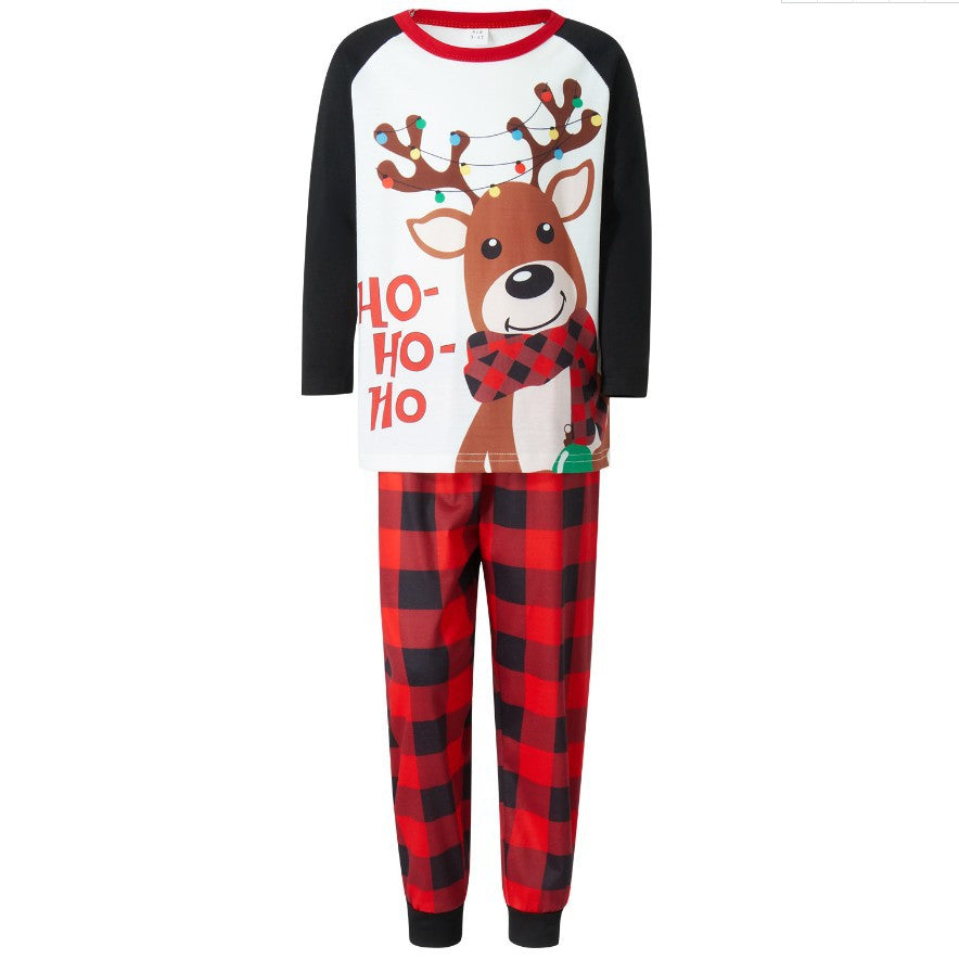Family Autumn Parent-Child Loose Christmas Pajamas