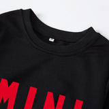 Family Matching Parent-child Print Round Neckline Mother-daughter Shirt