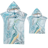 Adult Microfiber Fabric Marble Bath Towels  Bathrobe Cloaks Pajamas