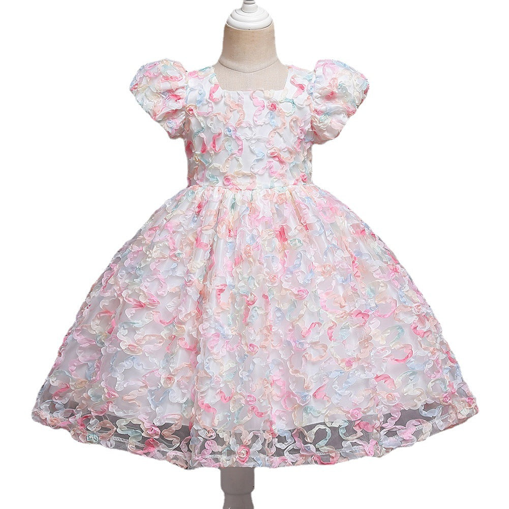 Kid Baby Girl Princess Gauze Flower Dresses