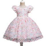 Kid Baby Girl Princess Gauze Flower Dresses