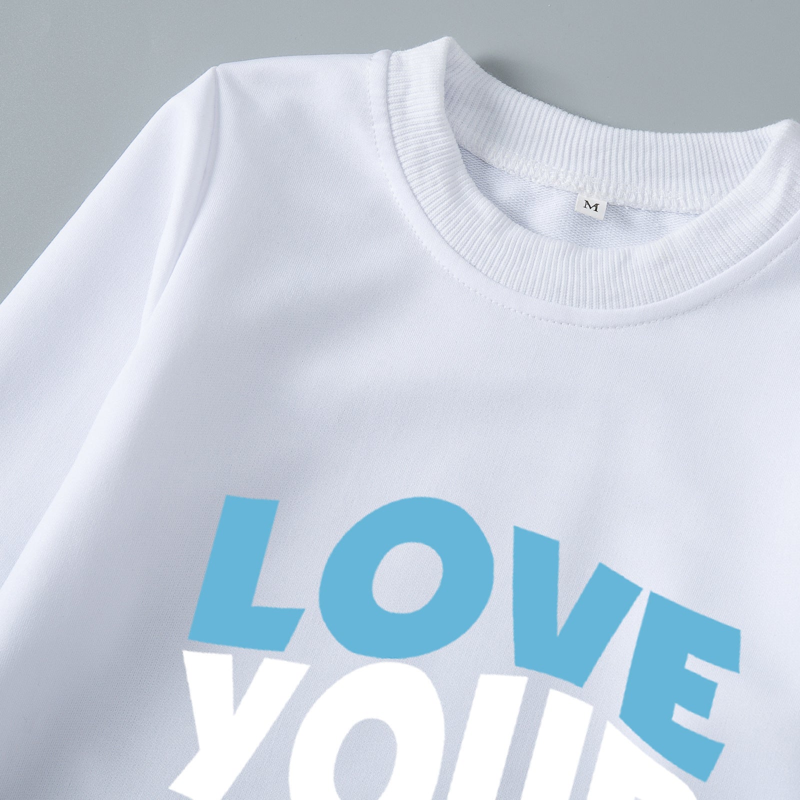 Family Matching Parent-child Father-son Round Neck Long Sleeves Shirts