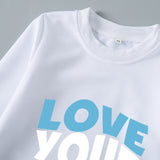 Family Matching Parent-child Father-son Round Neck Long Sleeves Shirts