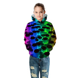 Kid Boy Girl Long Sleeve Fashion Fall 3D Digital Printing Hoodie