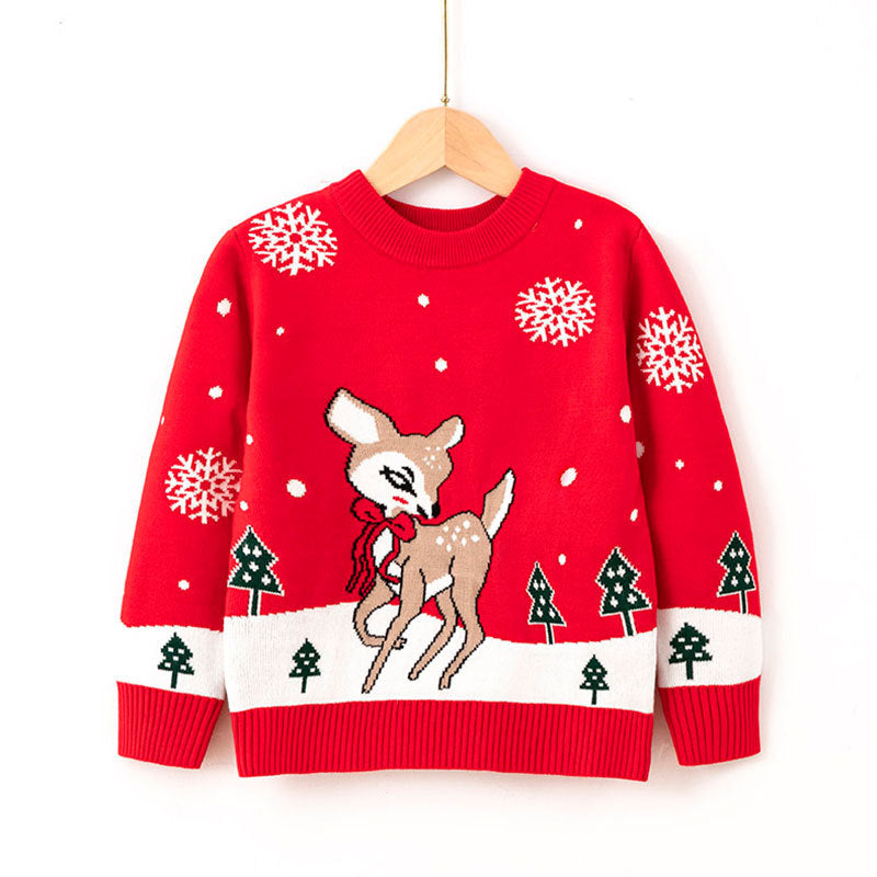 Kid Baby Girl Boy Double - Layer Christmas Autumn Winter Sweater