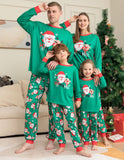 Family Christmas Home Santa Claus Print Parent Child Pajamas Set