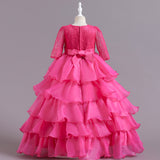 Kid Girl Princess Poncho Christmas Dresses