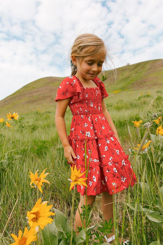 Family Matching Parent-child Sweet Leisure Holiday Dresses