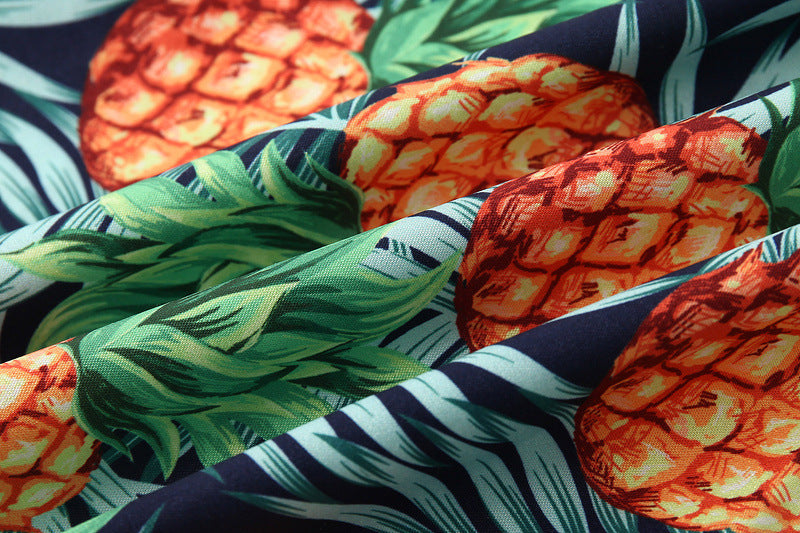 Kid Baby Boys Suit Beach Short Sleeve Pineapple Summer 2 Pcs Sets