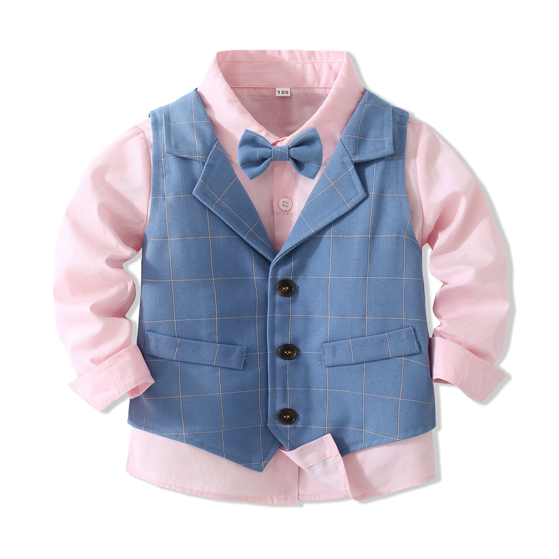 Kid Baby Boy Gentleman Party Autumn Handsome 3 Pcs Sets Suit