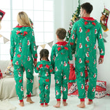 Parent-child Family Matching Christmas One-piece Pajamas