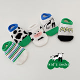 Kid Baby Cotton Anti-Slip Floor Bow Socks 5 Packs