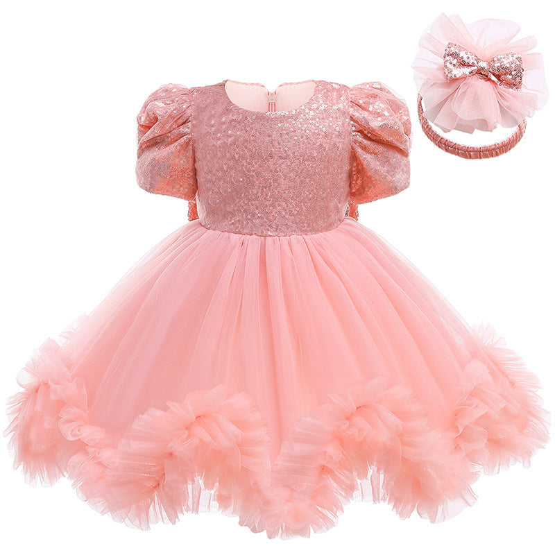 Baby Girl Christmas Adorn Princess Dress