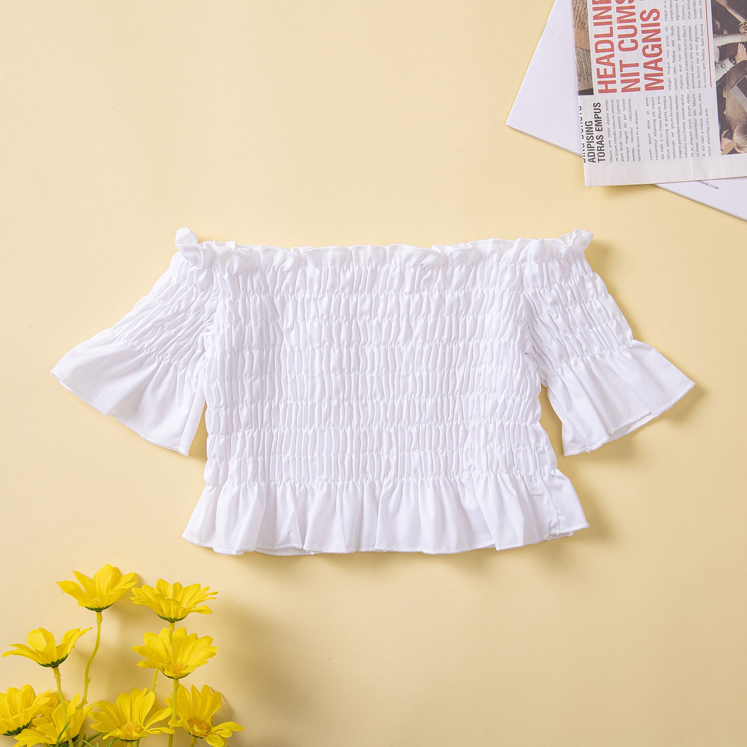 Kid Baby Girl Summer Short Sleeve Cool Flared 2 Pcs Sets