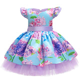 Kid Baby Girl Embroidery Ball Christmas Performance Gauze Dresses