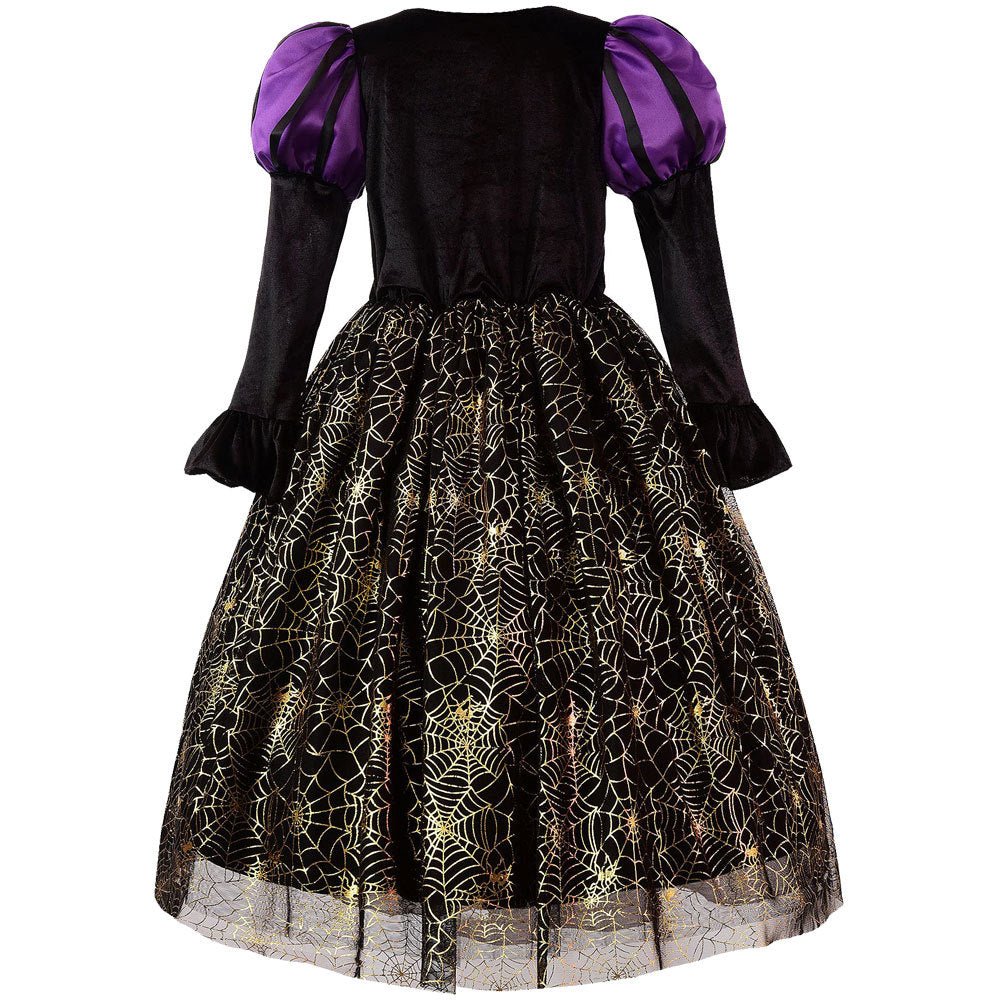 Kid Girl Halloween Witch Parties Dresses