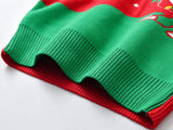 Kid Baby Girl Knit Pullover Autumn Christmas Jacquard Sweater