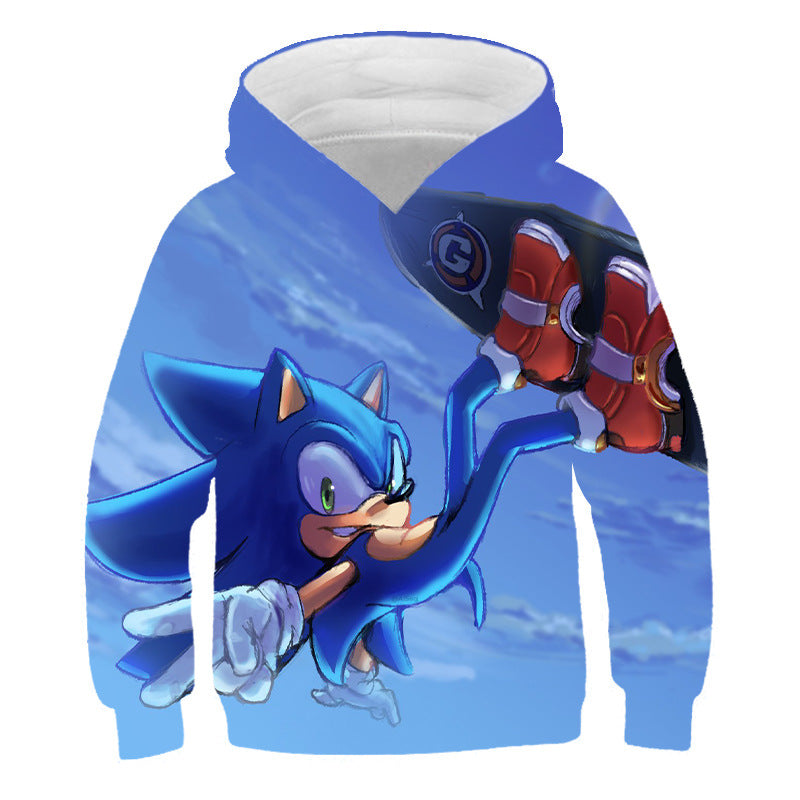 Kid Cartoon Pullover Hoodie 3D Digital Printed Casual Tops