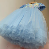 Kid Girl Princess Sequined Party Birthday Formal Dresses