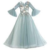 Kid Girl Princess Long Sleeve Autumn Spring Birthday Evening Dress