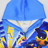 Kid Boy Dog Patrol Team Woof Zipper Cartoon Coats