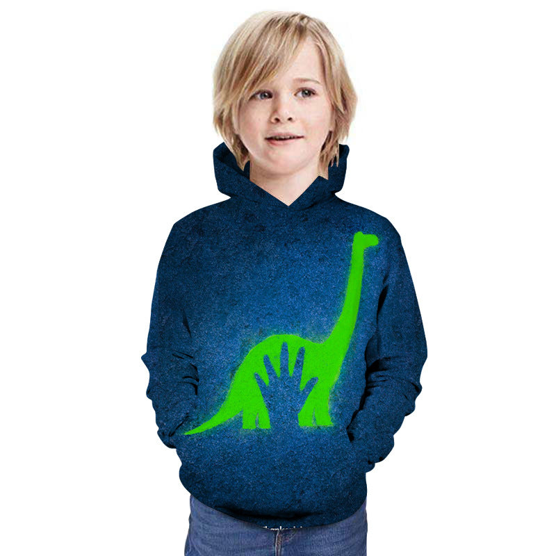 Children Kid 3D Printed Dinosaur Pattern Hoodie