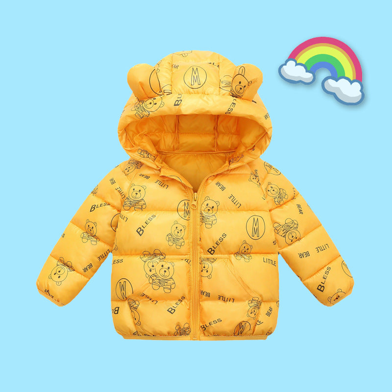 Kid Baby Girl Boy Jacket Lightweight Down Cotton-padded Coat